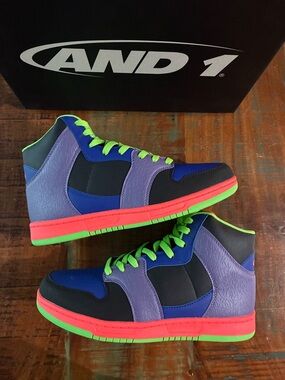 And1 Slam Mid Top Court Shoe Mens 9 Eur 42.5